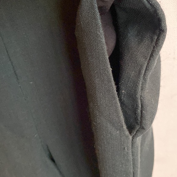 (A2) Rachel Comey Glitch dark green Jumpsuit LongSleeve V-Neck Cinched Waist, 2 - Picture 8 of 14